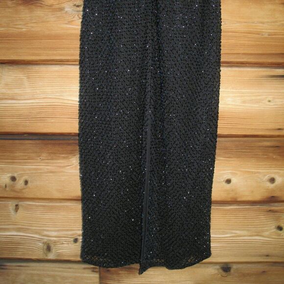 Mac Duggal 5531 Womens Beaded HIGH NECK HALTER SLEEVELESS MIDI DRESS - Picture 12 of 16